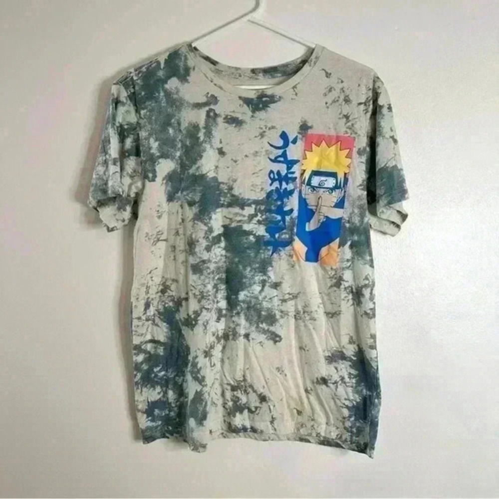Naruto Shippuden Anime Masashi Kishimoto‎ Tie Dyed T Shirt Size Medium Mens